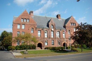 View of the Westfield municipal building from Court Street